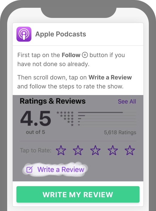 Instructions on how to leave a review.